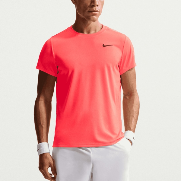 Men's Tennis Shirts Nike Court Victory TShirt  Hot Lava/Black FZ6921804