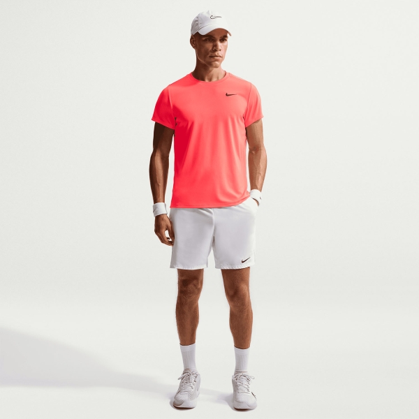 Nike Court Victory T-Shirt - Hot Lava/Black
