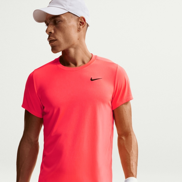 Nike Court Victory T-Shirt - Hot Lava/Black