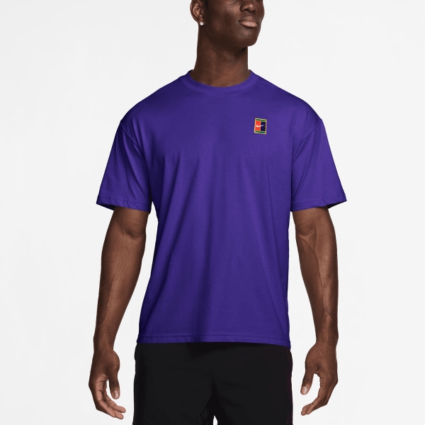 Men's Tennis Shirts Nike Court Max90 TShirt Dark Concord HJ3362514