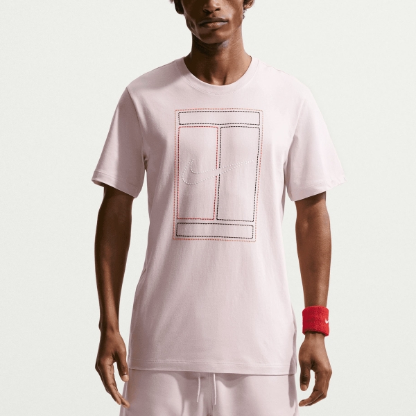 Men's Tennis Shirts Nike Court Heritage TShirt Silt Red IH2085667