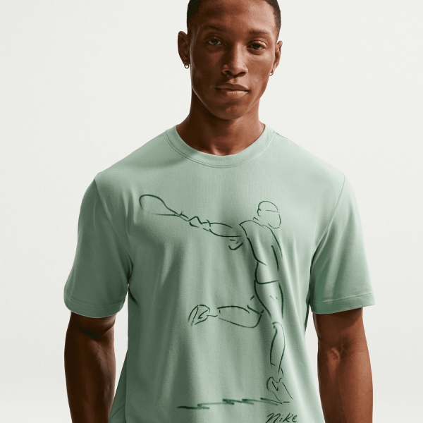 Nike Court Graphic Paris T-Shirt - Steam