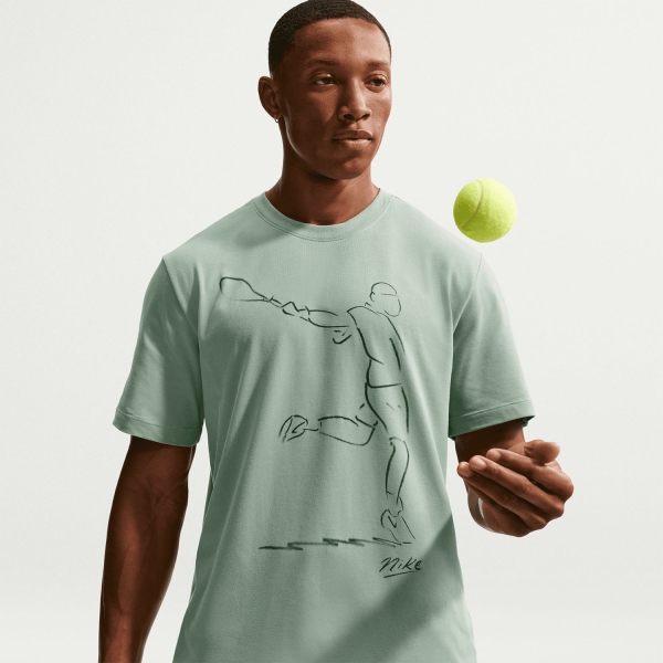 Nike Court Graphic Paris T-Shirt - Steam