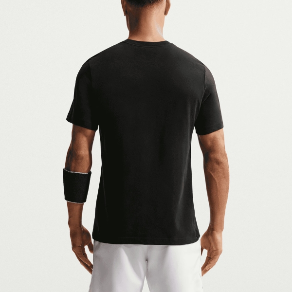 Nike Court Graphic Paris T-Shirt - Black