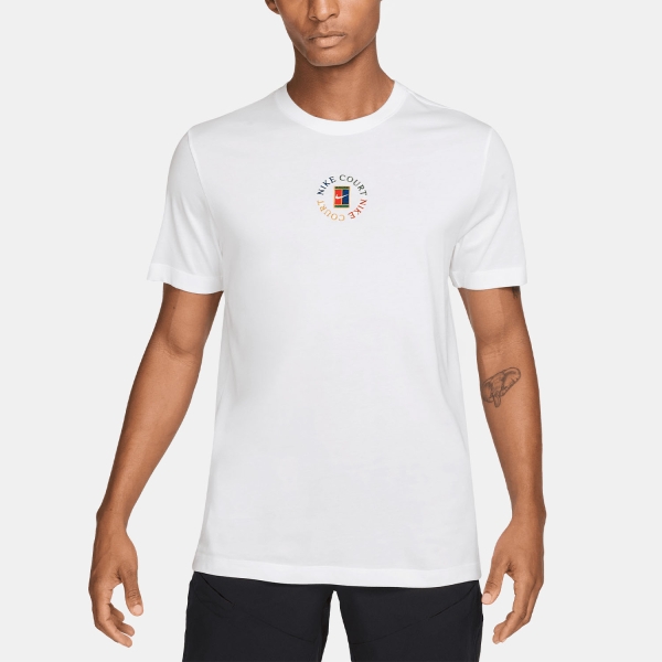 Men's Tennis Shirts Nike Court DriFIT Heritage TShirt White IM6128100