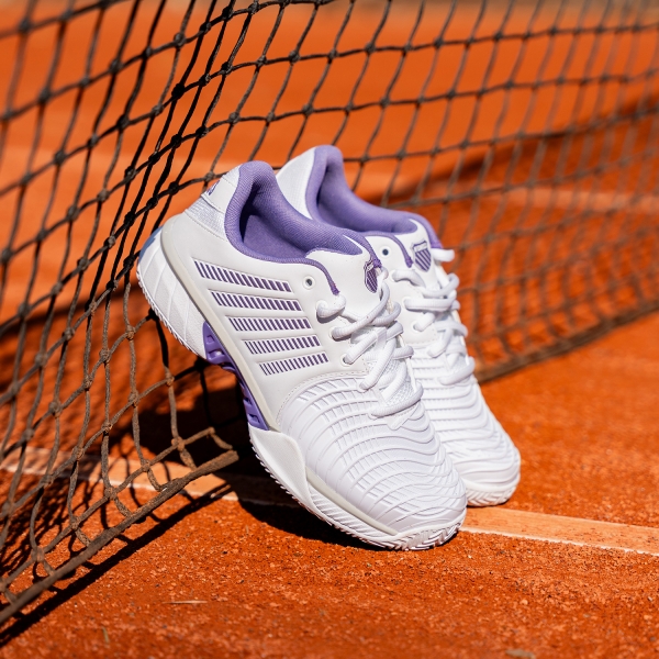 K-Swiss Express Light 3 Clay - White/Purple Haze/Lunar Rock