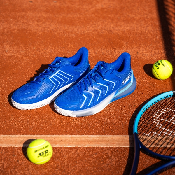 K-Swiss Ultrashot 4 Clay - Dazzling Blue/White/Baltic Sea