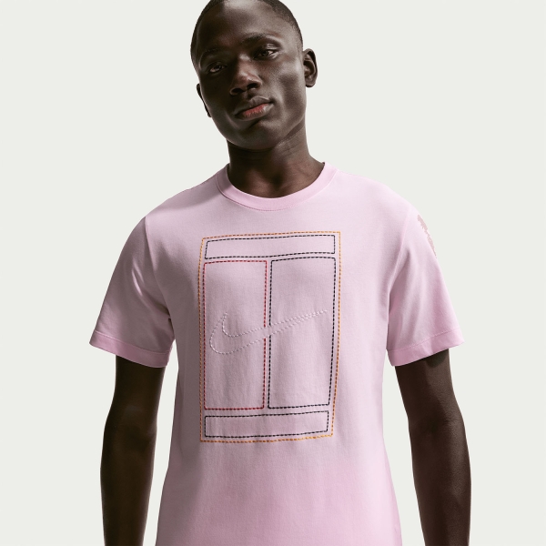 Nike Court Heritage Camiseta - Pink Foam