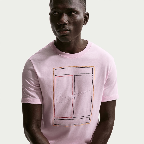 Nike Court Heritage Camiseta - Pink Foam