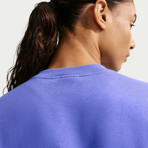 Nike Phoenix Crew Felpa - Light Medium Blue/Sail