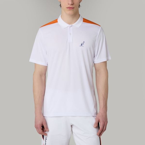 Polo Tenis Hombre Australian Court Ace Polo Bianco/Arancione TEUPO0039002B