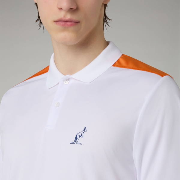 Australian Court Ace Polo - Bianco/Arancione
