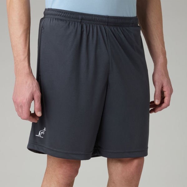 Pantalones Cortos Tenis Hombre Australian Ace Logo Classic 8in Shorts Grigio Titanio TEUSH0005091