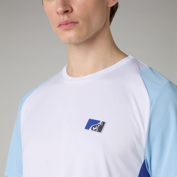 Australian Classic Pro Ace Camiseta - Bianco/Azzurro Pastello