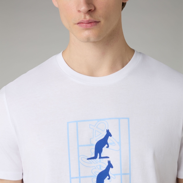 Australian Kangaroo Field Camiseta - Bianco