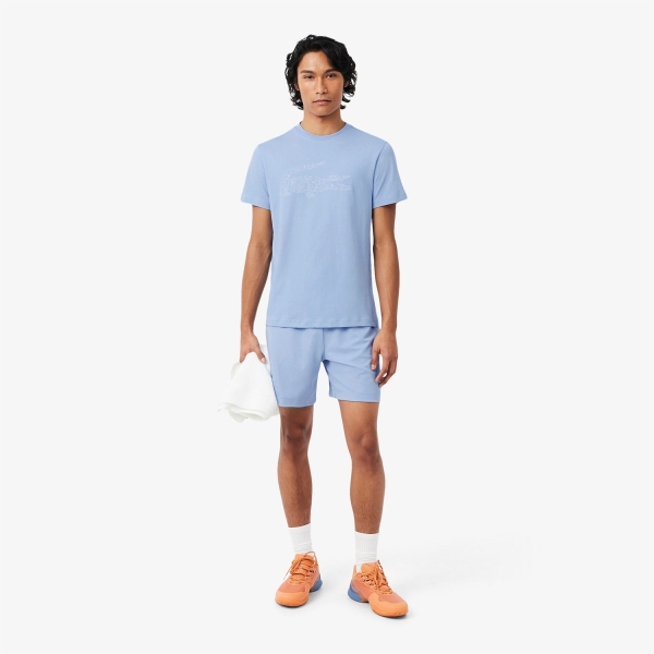 Lacoste Ultra Dry Graphic Camiseta - Bleu Clair