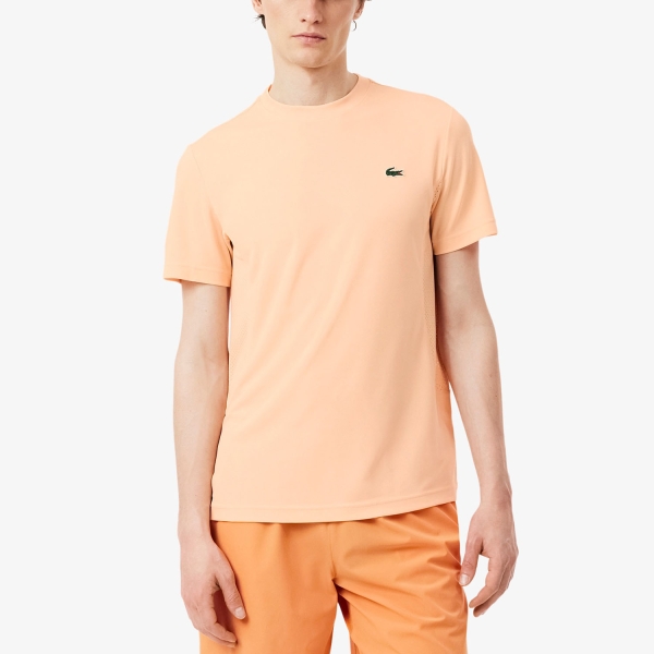 Maglietta Tennis Uomo Lacoste X Novak Djokovic Maglietta  Rose Peche TH9973BIG