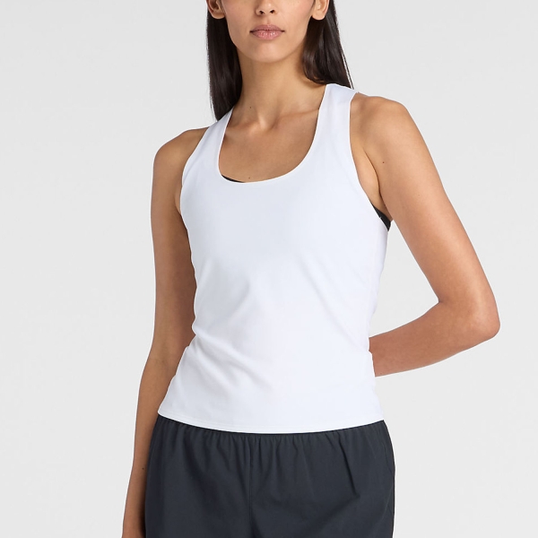 Canotte Tennis Donna New Balance Tournament Canotta  White WT61K74KWT