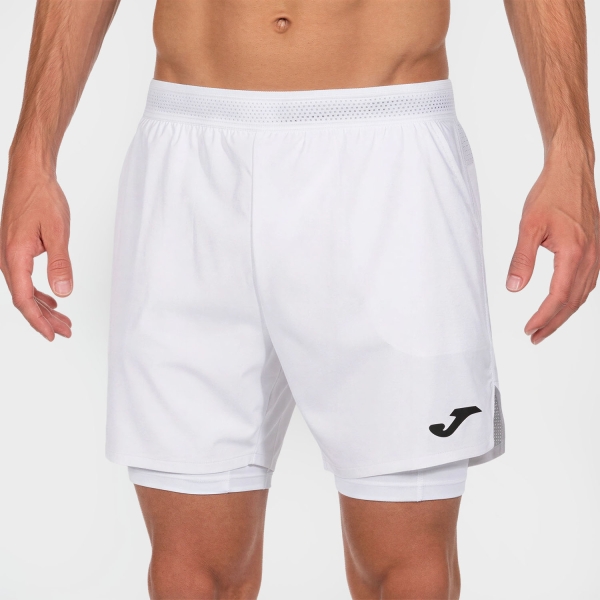 Men's Tennis Shorts Joma Smash 5in Shorts  White 104441.200