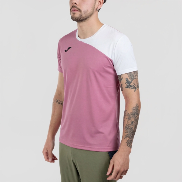 Maglietta Tennis Uomo Joma Challenge Deuce Maglietta  Pink/White 104490.549
