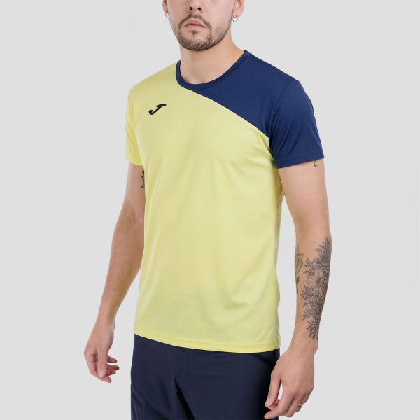 Maglietta Tennis Uomo Joma Challenge Deuce Maglietta  Yellow/Navy Blue 104490.931