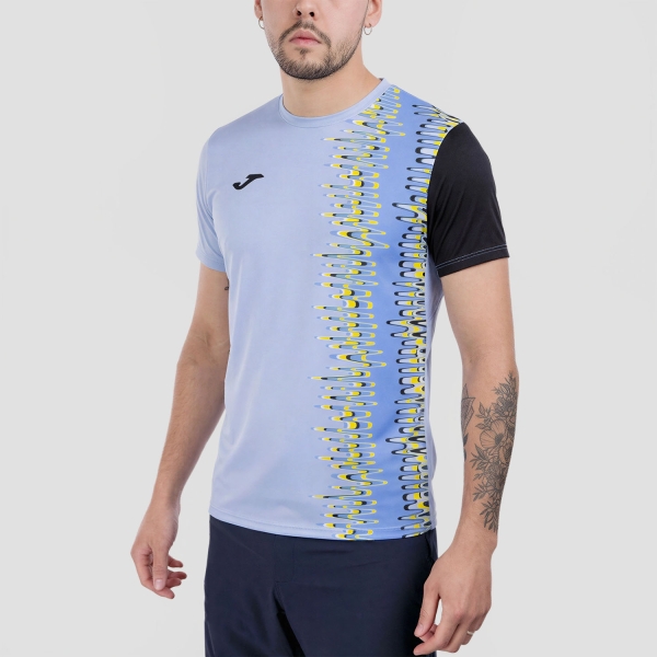 Men's Tennis Shirts Joma Smash Graphic TShirt  Sky Blue 105132.384