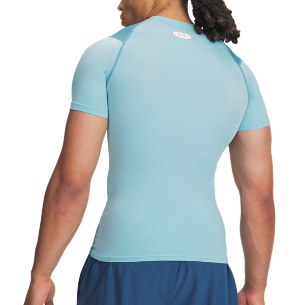 Under Armour HeatGear Elite T-Shirt - Red/Boundless Blue/Reflective