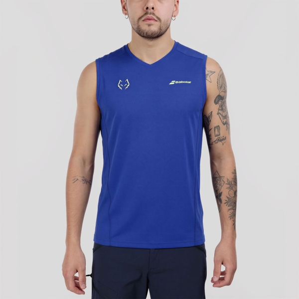 Maglietta Tennis Uomo Babolat Lebron Canotta Blue Depths 6MF260714140