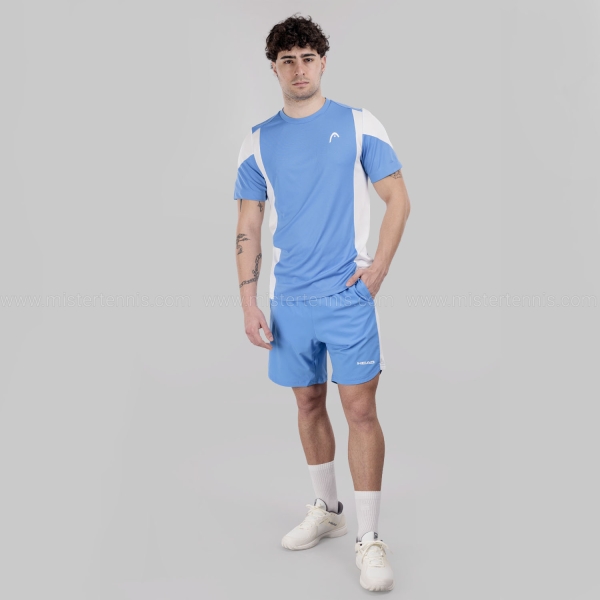 HEAD Slice Tech Maglietta - Airforce Blue/White