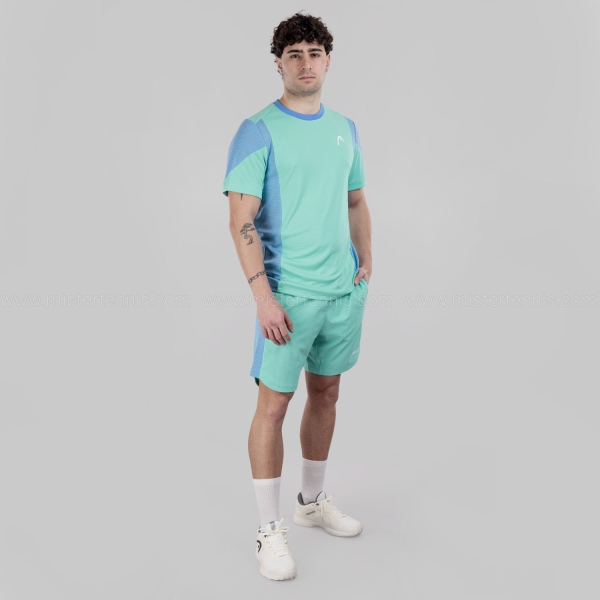HEAD Slice Tech Maglietta - Turquoise/Airforce Blue