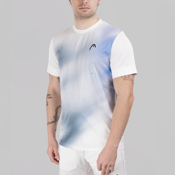 Maglietta Tennis Uomo HEAD Topspin Maglietta  Navy/Print Vision 811136NVXV