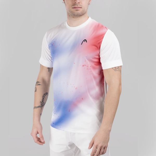 Maglietta Tennis Uomo HEAD Topspin Maglietta  Royal/Print Vision 811136ROXV