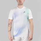 HEAD Topspin Maglietta - Turquoise/Print Vision