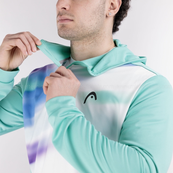 HEAD Topspin Graphic Sudadera - Turquoise/Print Vision
