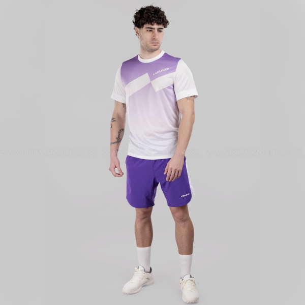 HEAD Pro Maglietta - Purple/Print Perf