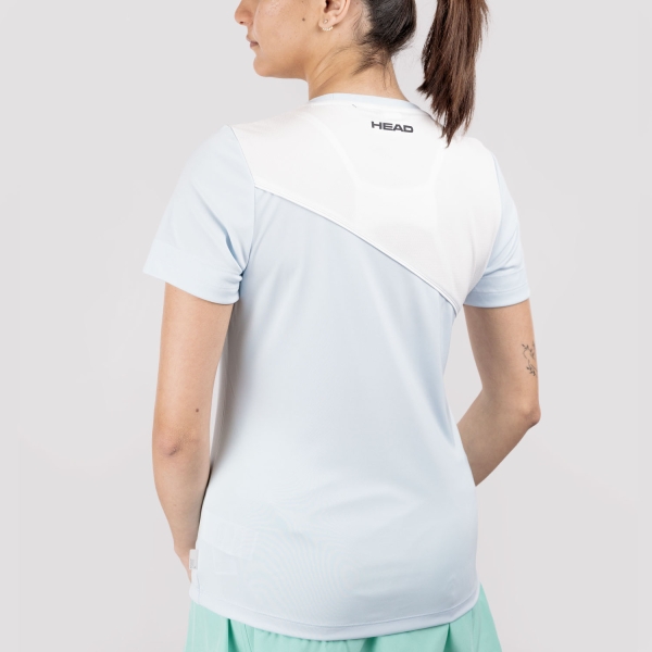 HEAD Tie Break Pro Maglietta - Light Blue/White