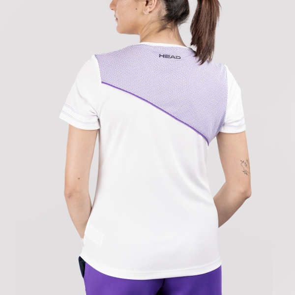 HEAD Tie Break Pro Maglietta - White/Purple