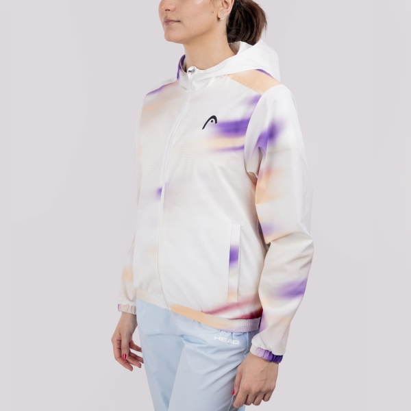 Chaquetas de Tenis Mujer HEAD Blur Graphic Chaqueta  Apricot/Print Vision 814356APXU