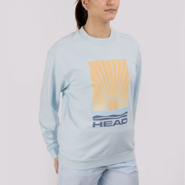 Camisetas y Sudaderas Mujer HEAD Rally Sudadera  Light Blue 814396LB