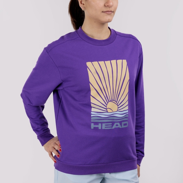 Camisetas y Sudaderas Mujer HEAD Rally Sudadera  Purple 814396PU