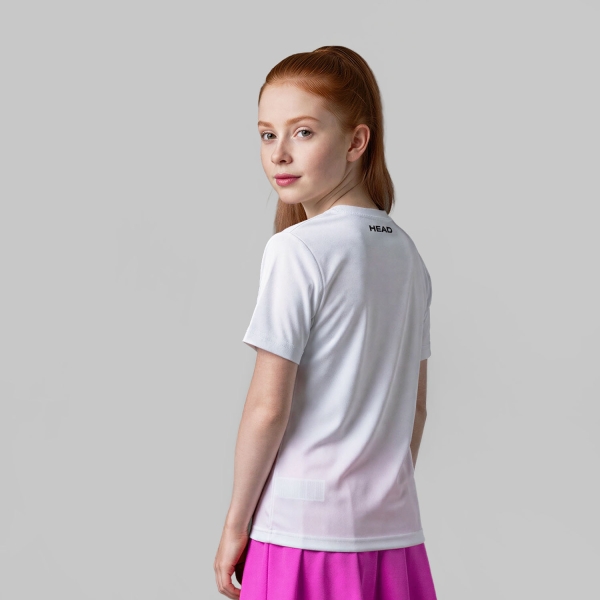 HEAD Tie Break II Camiseta Niña - Light Blue/Print Vision