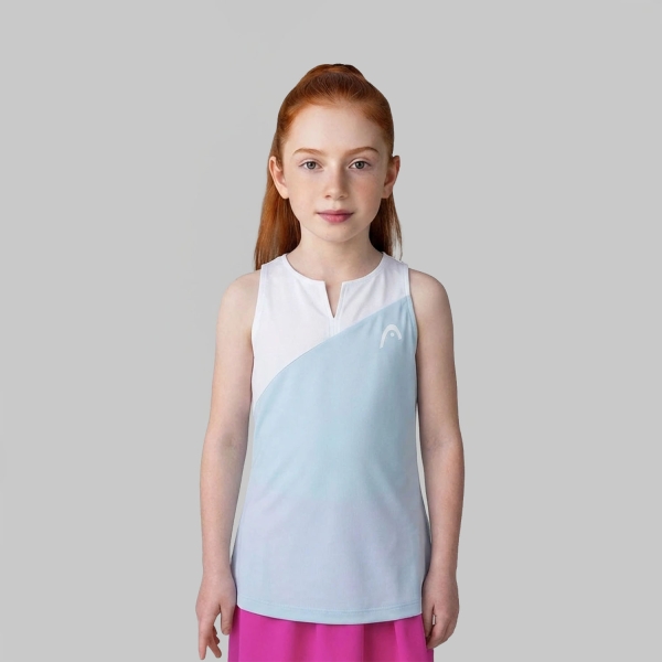 Top and Shirts Girl HEAD Spirit Graphic Tank Girls  Light Blue/White 816016LBWH