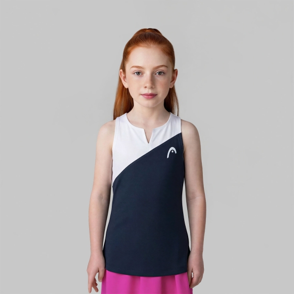 Top and Shirts Girl HEAD Spirit Graphic Tank Girls  Navy/White 816016NVWH