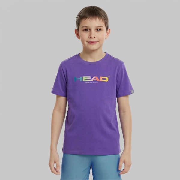 Polo y Camiseta de Tenis Niño HEAD Rainbow Logo Camiseta Ninos  Purple 816345PU