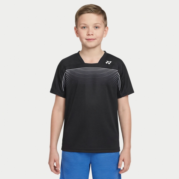 Tennis Polo and Shirts Boy Yonex Crew Practice Pro TShirt Junior  Black ABJPY10727N