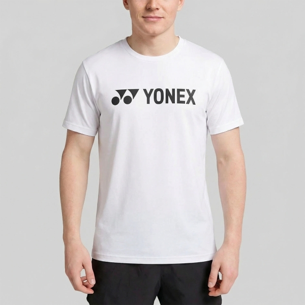 Camisetas de Tenis Hombre Yonex Practice Y Logo Camiseta  White ABUPY16856B