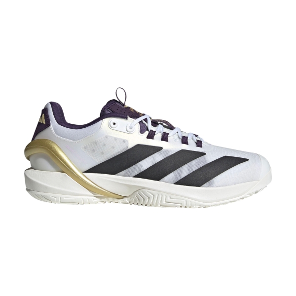 Men`s Tennis Shoes adidas adizero Cybersonic 2 FTWR White/Core Black/Aurora Plum JQ5382