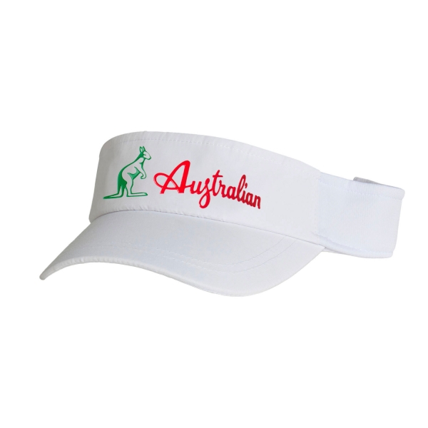 Cappelli e Visiere Tennis Australian Logo Visiera  Bianco TEXCA0009002