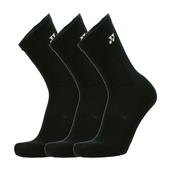 Tennis Socks Yonex Crew Socks  Black CY19256N