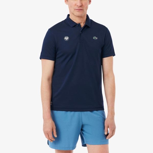 Polo Tennis Uomo Lacoste x Daniil Medvedev RG Polo  Bleu Marine DH0334166